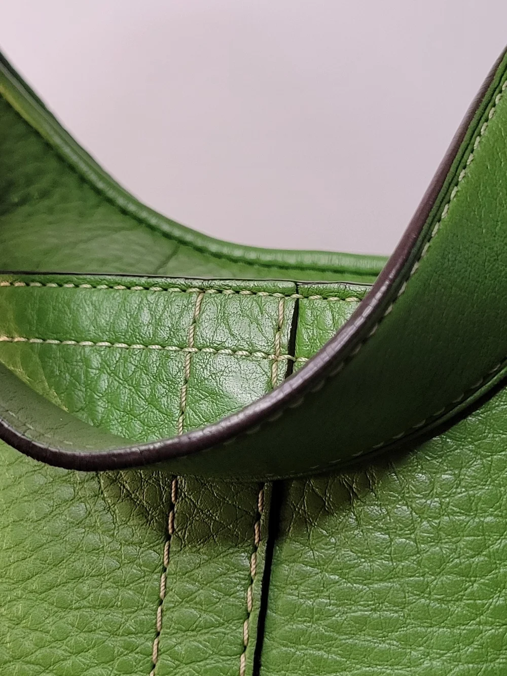 Coach Green Pebbled Leather Hobo Bag
